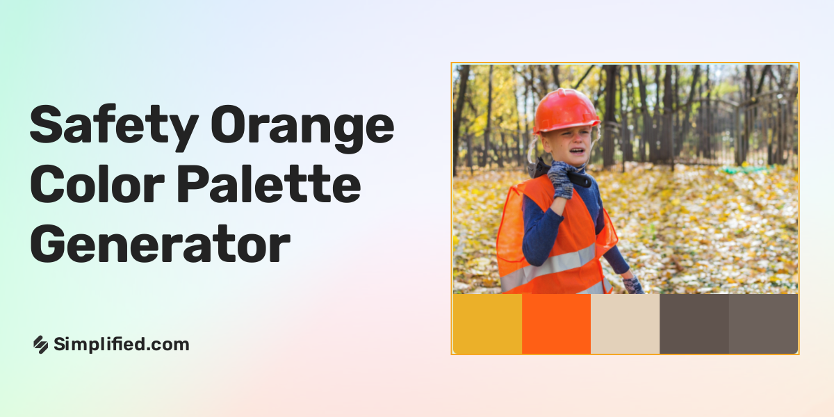 What colors go with safety orange 