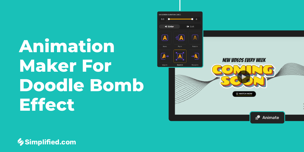AI Photo Animation for Doodle Bomb Effect