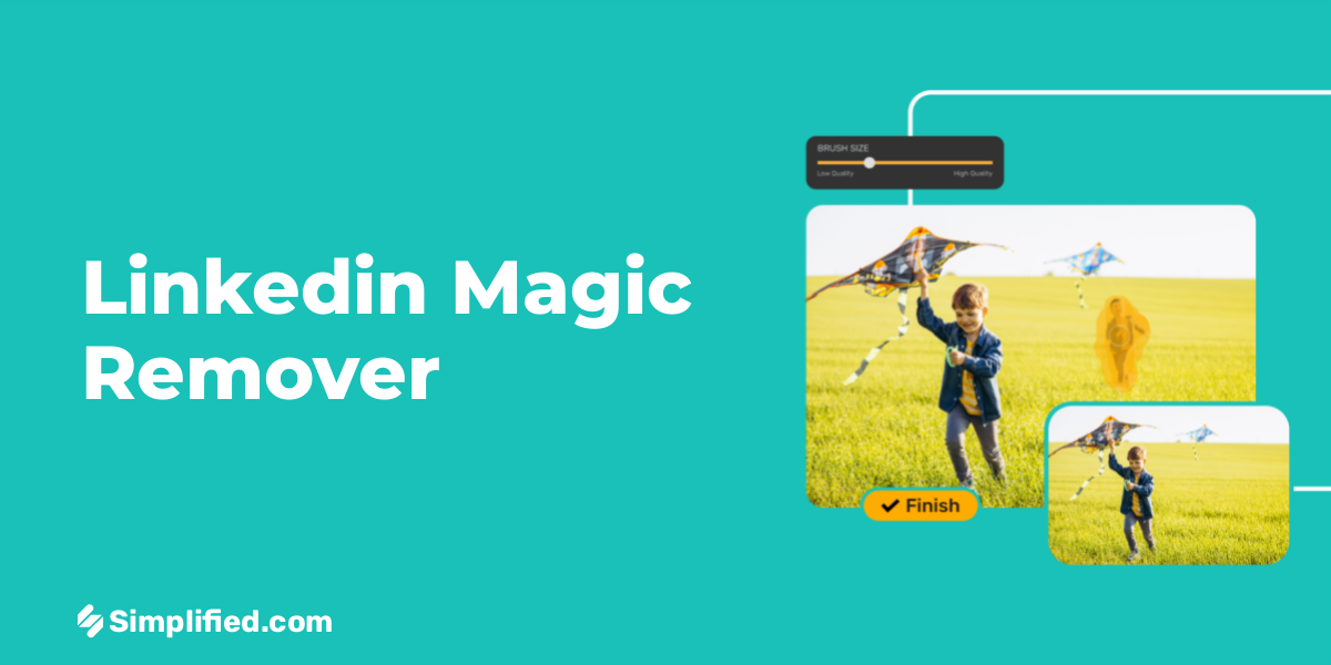 Remove LinkedIn from Photo with AI Magic Tool