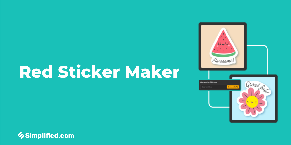 Red Sticker Maker | Create Custom Stickers Easily