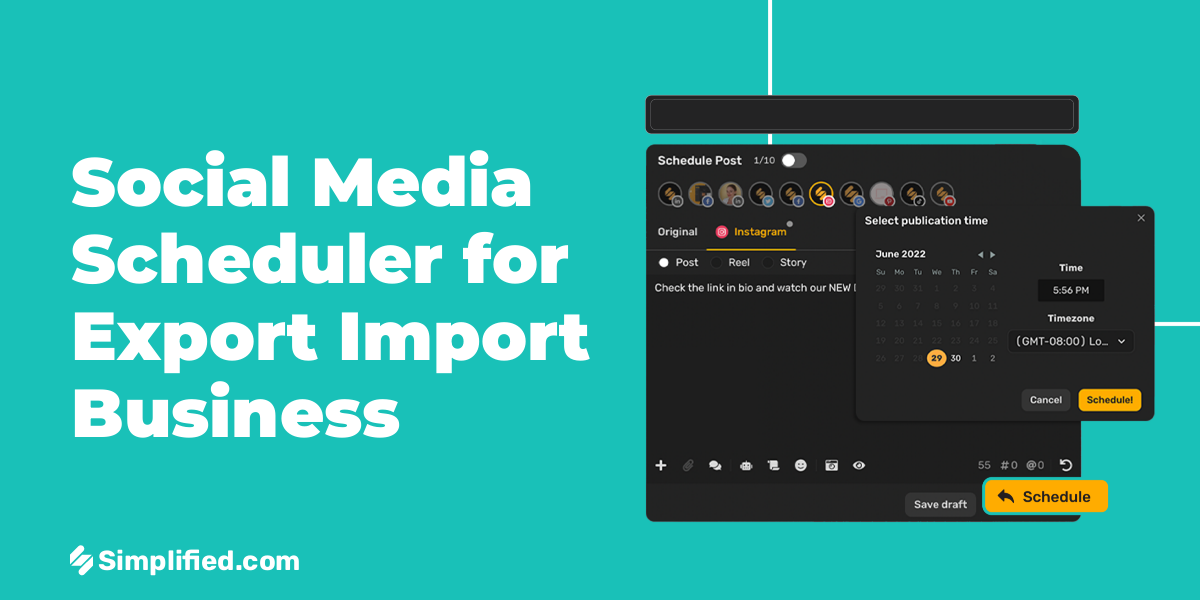 Global trade local impact export import scheduler